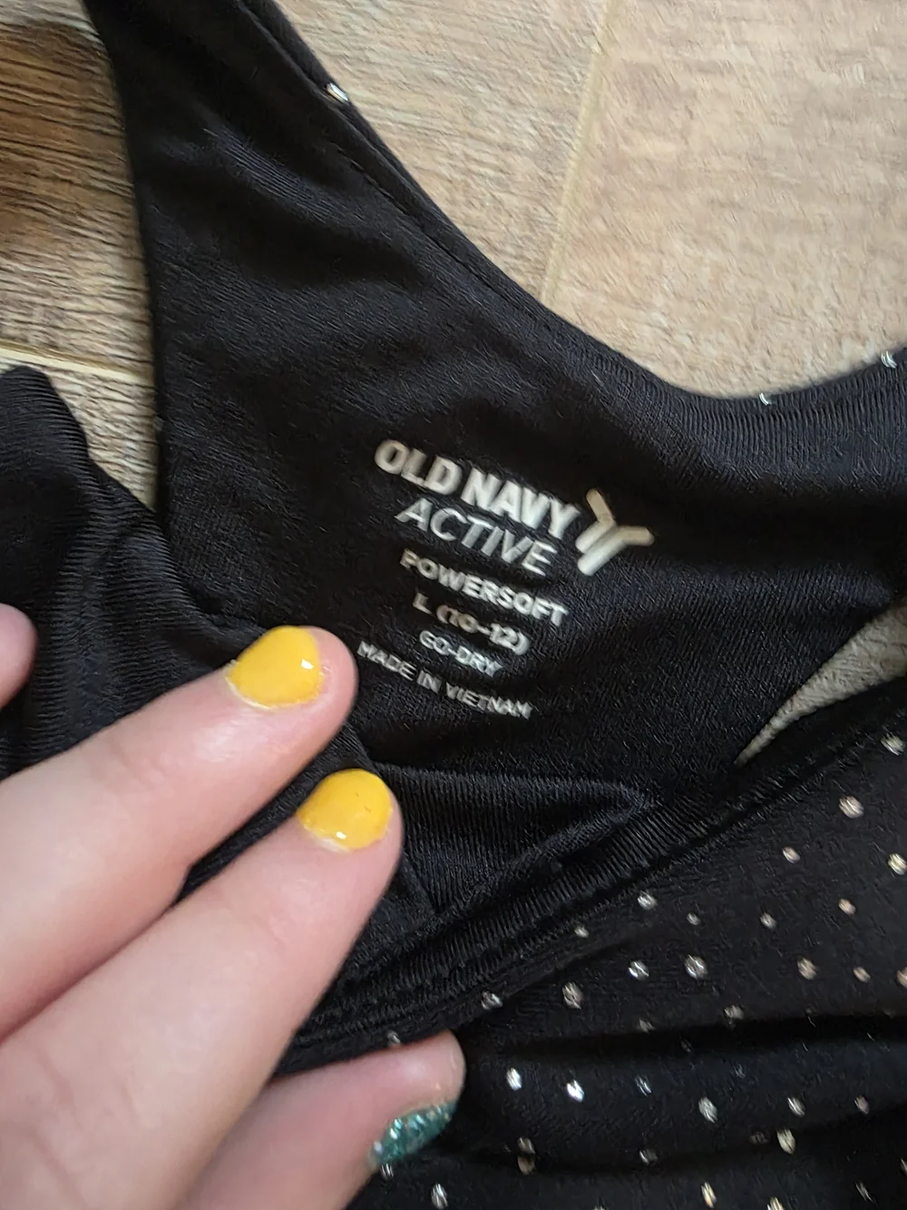 Old Navy Black Sparkle Two-Piece Skirt Set